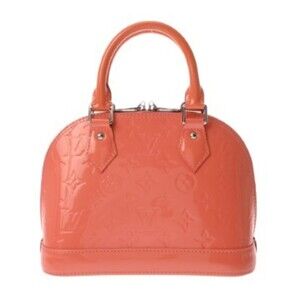 LOUIS VUITTON Louis Vuitton Monogram Vernis Alma BB Handbag Rose Rich M90259 ...